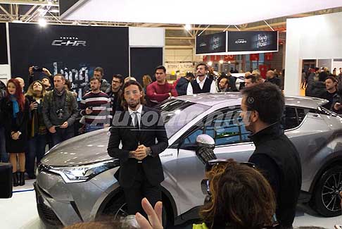 Vip al Motor Show 2016 - Toyota Chr suv, testimonial Vittorio Brumotti al Motor Show 2016