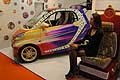 Smart art design ragazza immagine al Motor Show di Bologna 2017