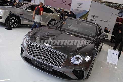 Auto di Lusso - Bentley Continental GT Milano al Motor Show di Bologna 2017