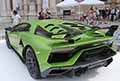 Lamborghini Aventador Svj retrotreno bolide al Motor Valley Fest edizione 2021 in Piazza Roma a Modena