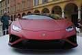 Lamborghini Huracan Evo RWD calandra auto sportiva al Motor Valley Fest edizione 2021 in Piazza Roma a Modena