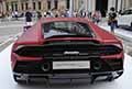 Lamborghini Huracan Evo RWD vista posteriore al Motor Valley Fest 2021 a Modena esposizione all´aperto in Piazza Roma