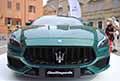 Maserati Quattroporte luxury car al Motor Valley Fest 2021 a Modena esposizione all´aperto in Piazza Roma