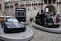 Esposizione vetture supersportive Pagani al Motor Valley Fest 2021 a Modena esposizione all´aperto in Piazza Grande