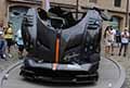 Supercar Pagani Huayra BC al Motor Valley Fest 2021 a Modena esposizione allaperto in Piazza Grande