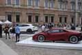 Panoramica supercar Lamborghini al Motor Valley Fest 2021 esposte in Piazza Roma a Modena