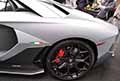 Lamborghini Aventador Ultimae dettaglio cerchione esposto a Palazzo Ducale al Motor Fest 2022 a Modena