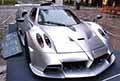 Pagani Imola con monoscocca di Carbon e Titanium HP62 G2 e Carbon Triax HP62 a Modena al Motor Valley Fest edizione 2022