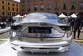 Maserati GT Folgore One Off Luce posteriore auto elettrico al Motor Valley Fest 2023 di Modena a Piazza Grande