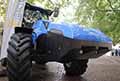 Grande Trattore agricolo New Holland T6 180 Methane Power a Modena al Motor Valley edizione 2023