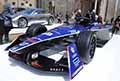 Monoposto Formula E Gen3 Maserati tipo Folgore in mostra al Motor Valley Fest 2023 di Modena a Piazza Grande