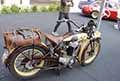 Moto classica BD Praga da 500 cc del 1929 esposta al Palazzo Ducale al Motor Valley Fest 2023 di Modena