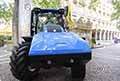 Trattore agricolo New Holland T6 180 Methane Power al Motor Valley 2023 di Modena esposti in Piazza