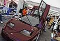 Bugatti 110 EB Open the door esposta sotto un gazebo in Piazza XX Settembre a Modena per il Motor Valley Fest 2024