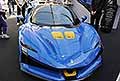 Ferrari SF90 XX Spider forntale supercar in mostra al Palazzo Ducale di Modena per il Motor Valley Fest 2024