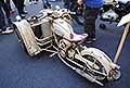 Peugeot Triporteur 125 cc con motore a due tempi del 1952 dotato di cambio in blocco a 3 velocit della collezione privata Frank il Lattaio in mostra presso il Palazzo Ducale Accademia Militare di Modena per il Motor Valley Fest 2024