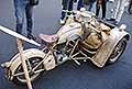 Peugeot Triporteur 3 ruote con cassone anteriore porta latte del 1952 della collezione privata Frank il Lattaio in mostra presso il Palazzo Ducale Accademia Militare di Modena per il Motor Valley Fest 2024
