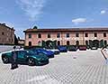 Supercars Ferrari veicoli commerciali del cavallino rampante, ingresso del Museo Cassa Enzo Ferrari di Modena in occassione del Motor Valley Fest 2025