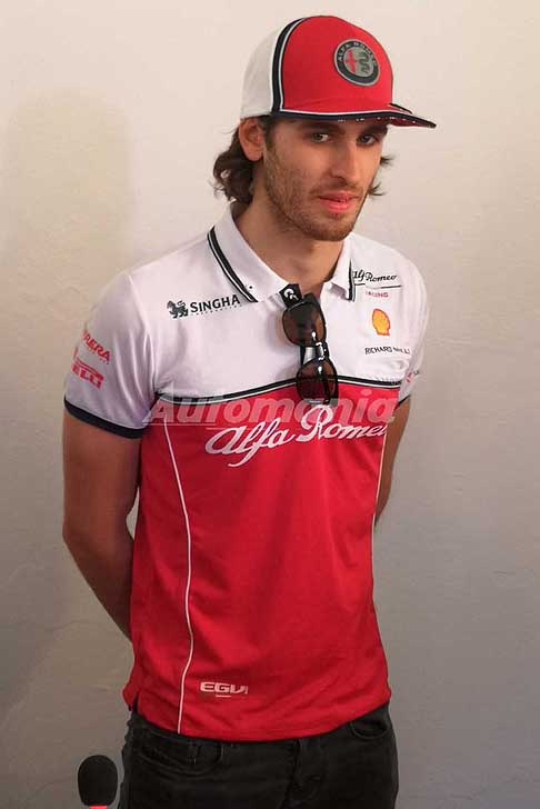 Antonio Giovinazzi - Antonio Giovinazzi pilota F1 Alfa Romeo Racing del Gruppo Sauber al Trofeo Lorenzo Bandini 2019