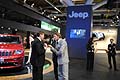 Lapo Elkann, presidente di Italia Indipendent e responsabile del brand promotion di Fiat, in visita allo stand Jeep
