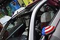 Fiat 500 Nation dettaglio dello specchietto con la bandira USA