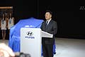 Presentazione iniziale dello stand Hyundai al Motor Show