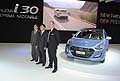 Hyundai i30 e i manager durante la presentazione alla stampa al Motor Show di Bologna