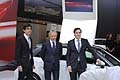 Press day i manager di Audi che hanno presentato lo stand