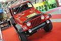 Fuoristrada Jeep Wrangler di colore rosso al Motor Show di Bologna 2011