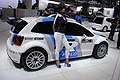 Volkswagen Polo R che corre nel campionato Rally WRC al Motorshow di Bologna