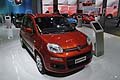 Fiat Nuova Panda di colore rosso al Motor Show