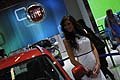 Brand Fiat e ragazza accanto alla Fiat Panda al Motor Show