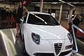 Vettura Alfa Romeo Mito esposta nel salone di Bologna Motor Show 
