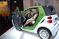 Auto elettrica Smart EV e hostess al Motor Show 2011