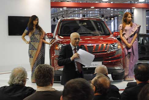 Mahindra - Conferenza stampa dellanteprima Europea Mahindra XUV500 al Motor Show di Bologna