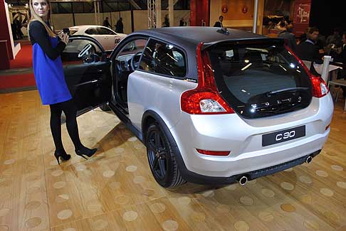 Volvo - Posteriore vettura Volvo C 30 Full Electric anteprima italiana al Bologna Motor Show 2011