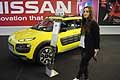 Citroen C4 Cactus e girl al Motor Show di Bologna 2014 per la 39^ edizione