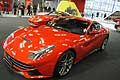 Ferrari F12 Berlinetta sport car al Motor Show di Bologna 2014 al 39^ edizione