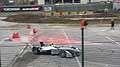 Jarno Trulli in pista nella Formula E al Motor Show di Bologna 2014 per la 39^ edizione