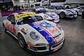 Porsche racing cars area paddock al Motor Show di Bologna 2014 per la 39^ edizione