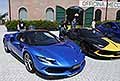 Ferrari 296 GTS supercar dotato di motore V6 - 120 in grado di raggiungere una velocit massima di 330 km/h al Museo Enzo Ferrari 2024 di Modena