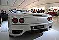 Ferrari 360 Barchetta posteriore, auto sportiva di Luca di Montezemolo regalo di nozze della Ferrari al presidente per il suo matrimonio in bella mostra la Museo Enzo Ferrari di Modena 2024