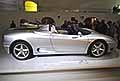 Ferrari 360 Barchetta profilo latera, vettura Luca Cordero di Montezemolo regalata dalla Ferrari per il suo matrimonio in bella mostra la Museo Enzo Ferrari di Modena 2024