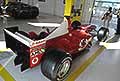 Ferrari F2003 GA retrotreno Monoposto F1 esposta allOfficina Alfredo Ferrari presso il Museo Ferrari di Modena