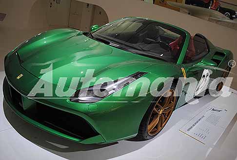 Museo Enzo Ferrari - 5^ Puntata - Lunedi 19/08/2024 ore 18:00 Ferrari 488 Spider Green Jewel del 2016 per il Ferrari One of a Kind esposizione 2024 Museo Enzo Ferrari di Modena