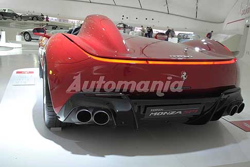 Museo Ferrari - Ferrari Monza SP1 posteriore esposta al Museo Ferrari esposizione Capolavori senza tempo a Modena