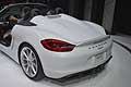 Porsche Boxster Spyder dettaglio retro al New York Auto Show 2015
