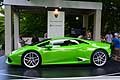 Lamborghini Huracan green al Parco Valentino- Salone dellauto & Gran Premio edizione 2015