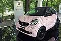 Smart Fortwo pink al Parco Valentino Salone dell Auto Torino 2016
