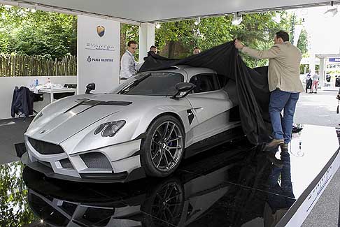 Parco Valentino Supercar Evantra Evantra Mille Cavalli - Evantra Millecavalli concept in anteprima mondiale al Salone dellAuto di Torino 2016